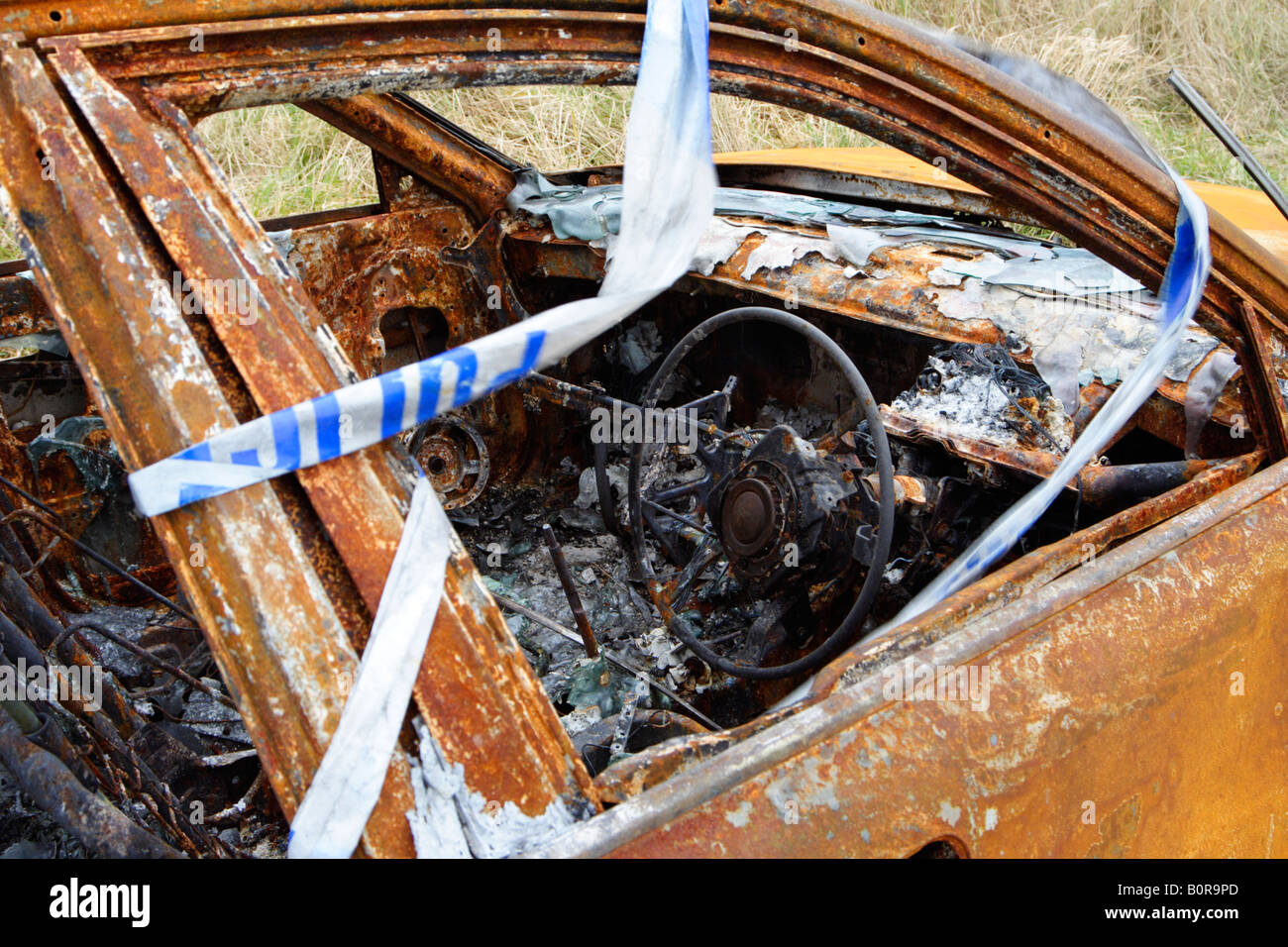 Wrecked police car hi-res stock photography and images - Alamy