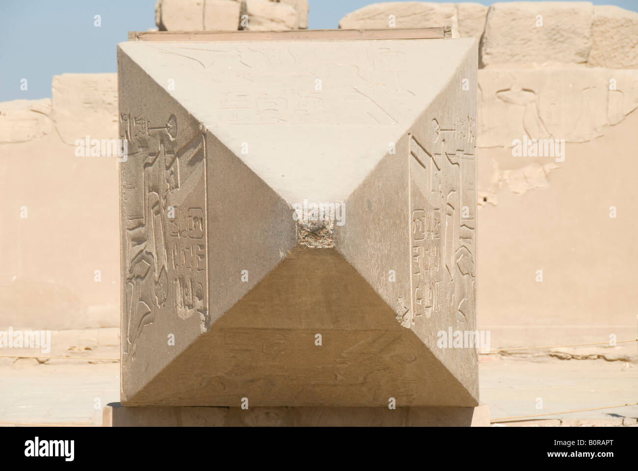 Obelisque in Karnak Luxor Stock Photo