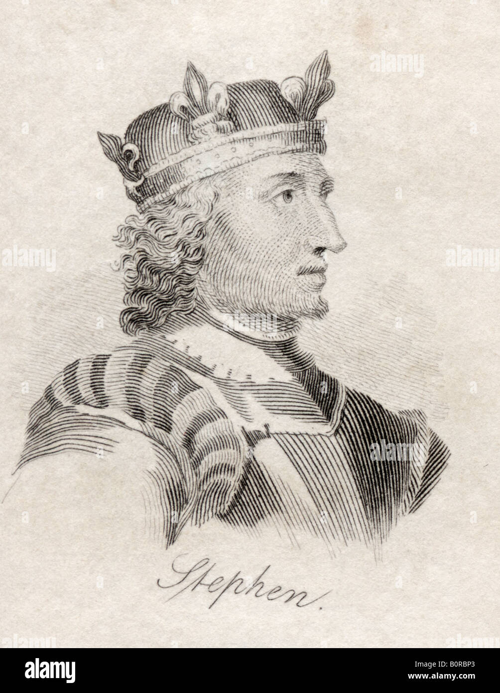 English Monarch Ruler England Black And White Drawing Illustration ...