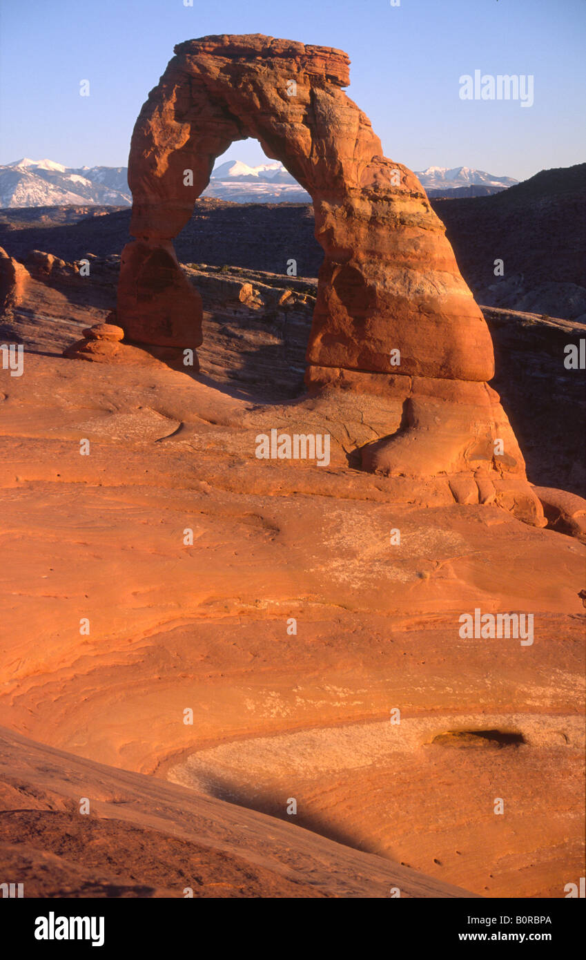 Delicate Arch Arches National Park Utah Stock Photo