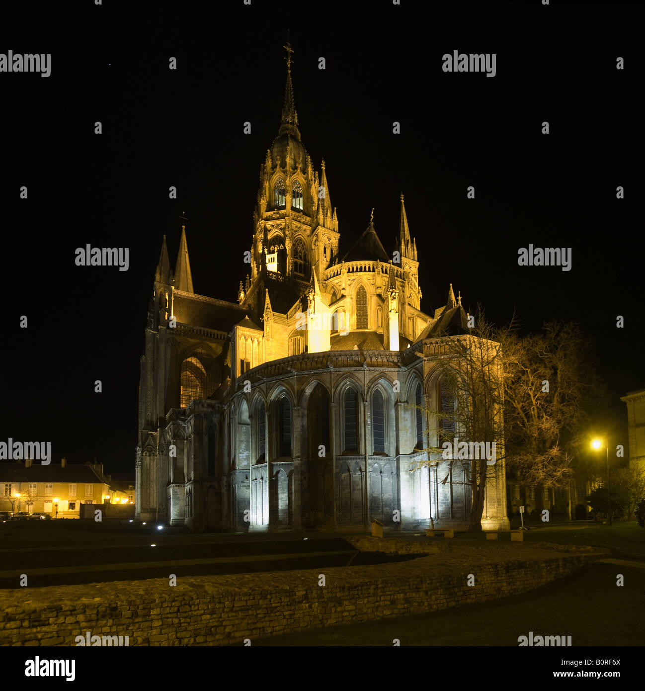 Bayeux cathedral in Calvados department ,Normandy Stock Photo