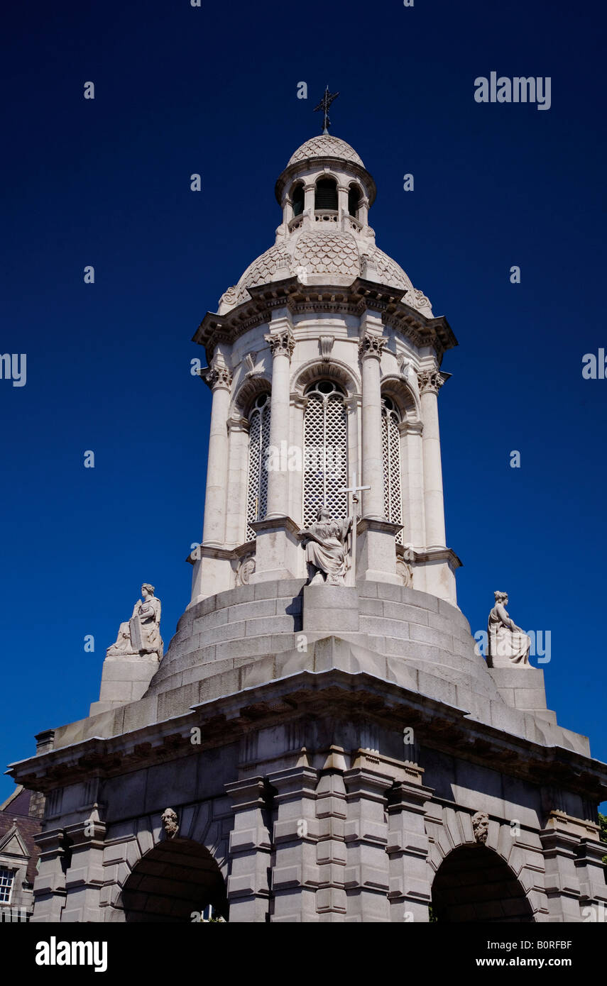 Campanile Trinity college Dublin Ireland Stock Photo