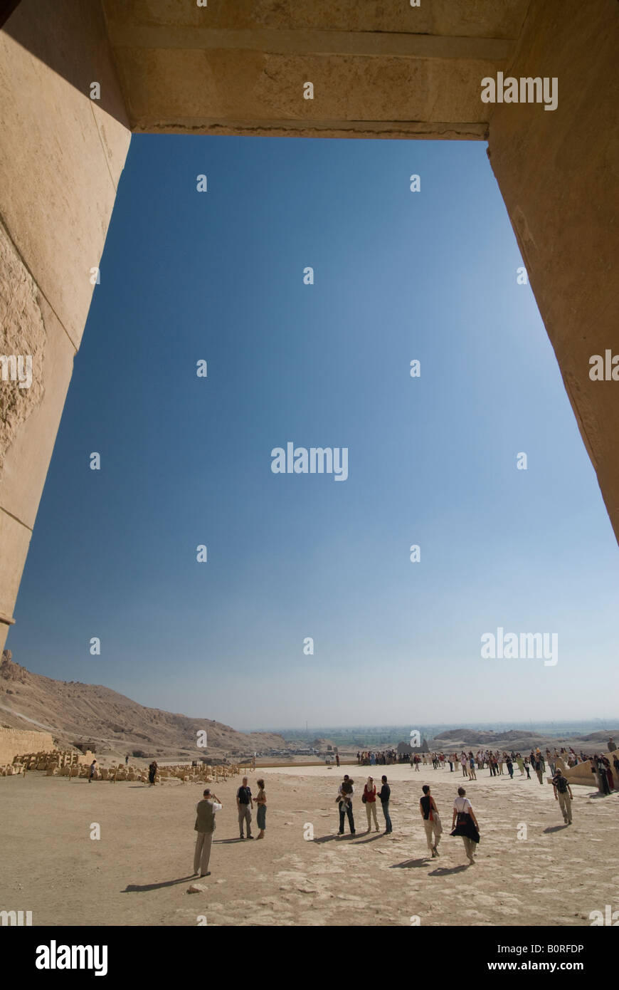 Door of the Hatschepsut temple in Luxor Egypt Stock Photo