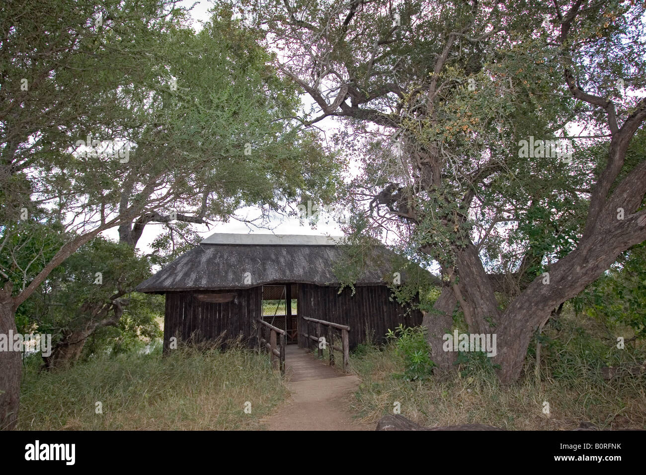 The Rattel Pan 'Hide' in the Kruger National Park. Stock Photo