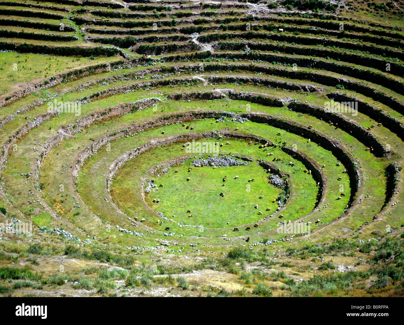 inca ruin site of moray greenhouse and agricultural laboratory terraces