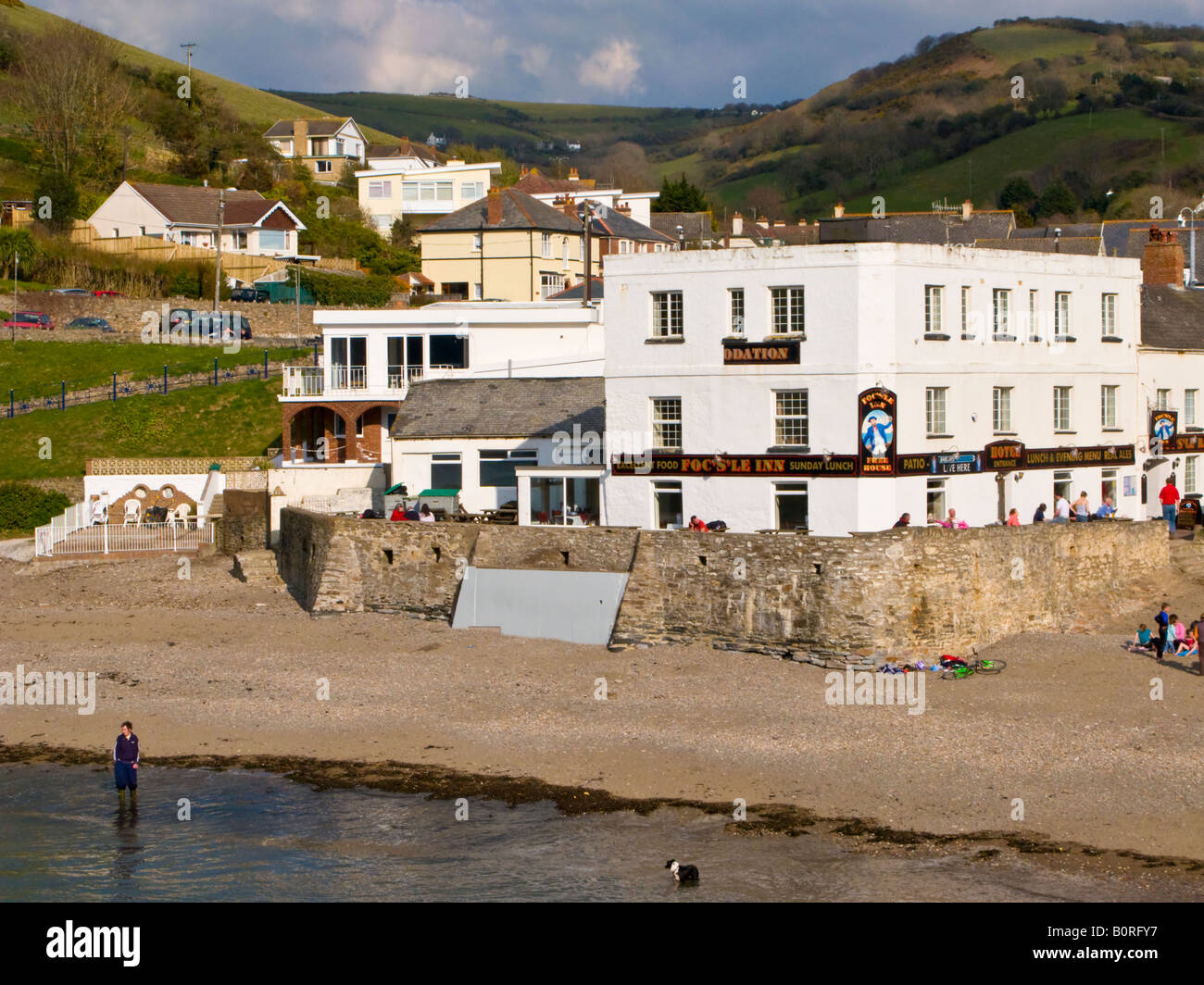 The focsle foc's'le inn Combe Martin North Devon UK Stock Photo Alamy