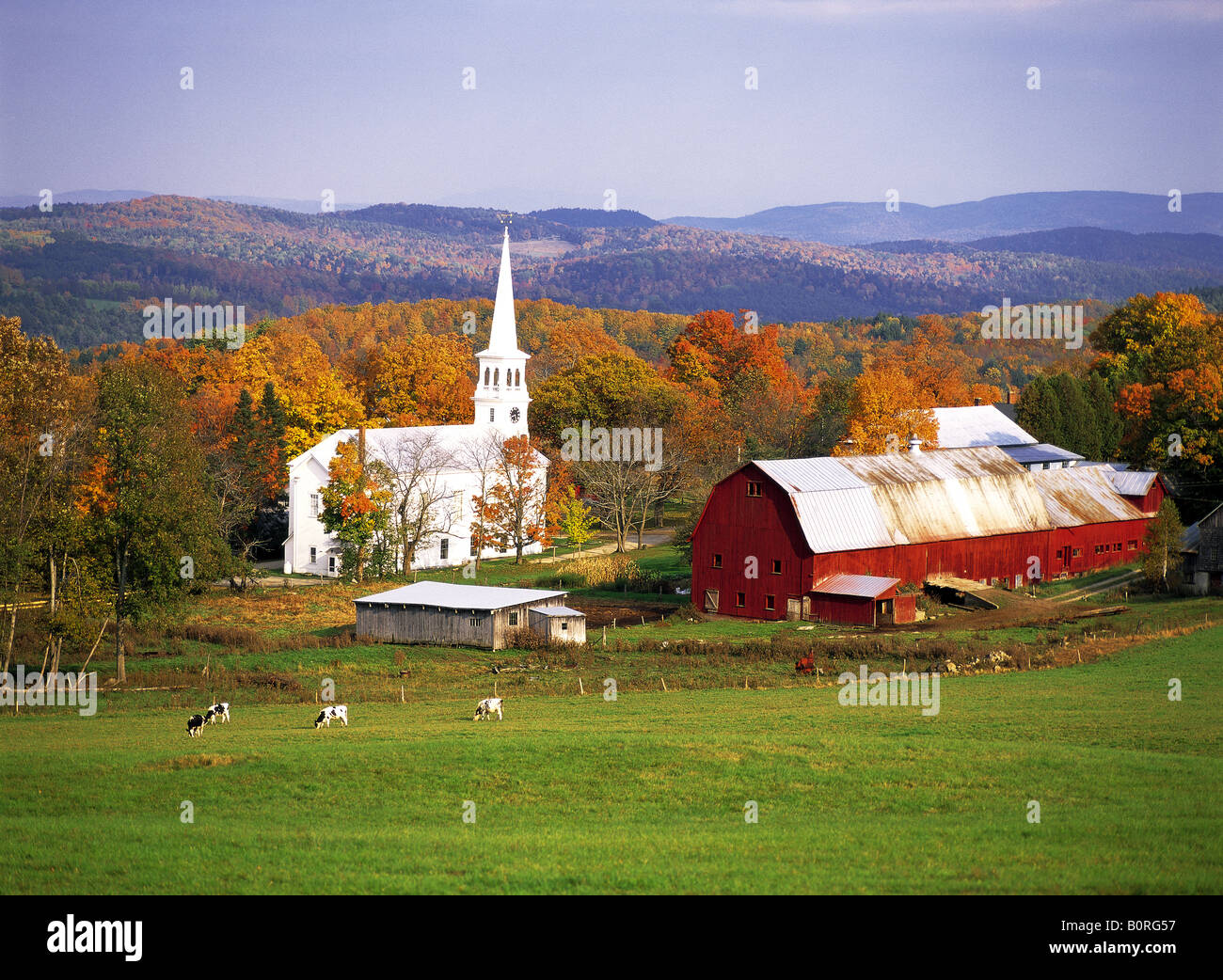 Church at Peacham, Vermont, USA Stock Photo Alamy