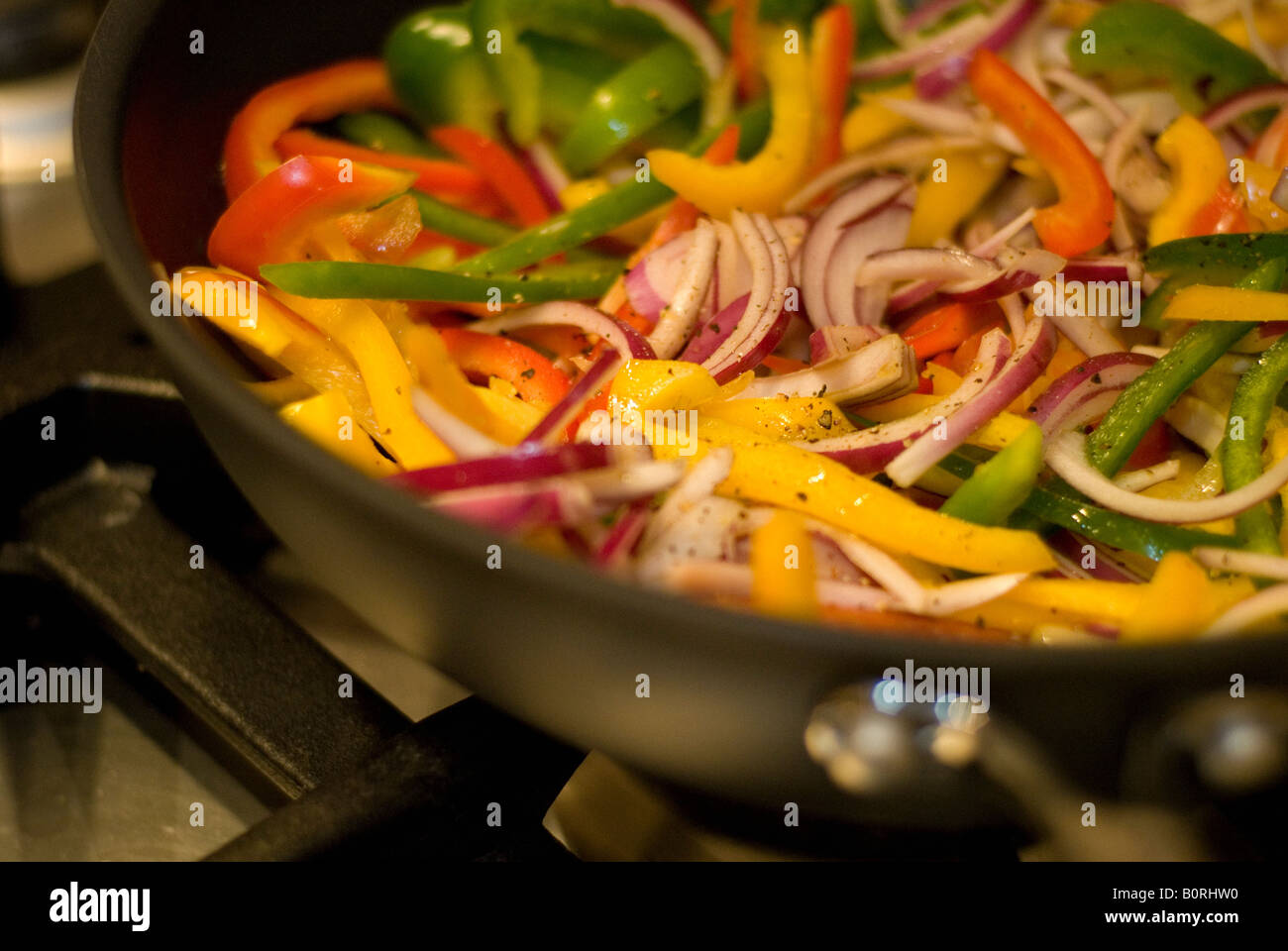 A colourful mixed vegetable stir fry Stock Photo - Alamy