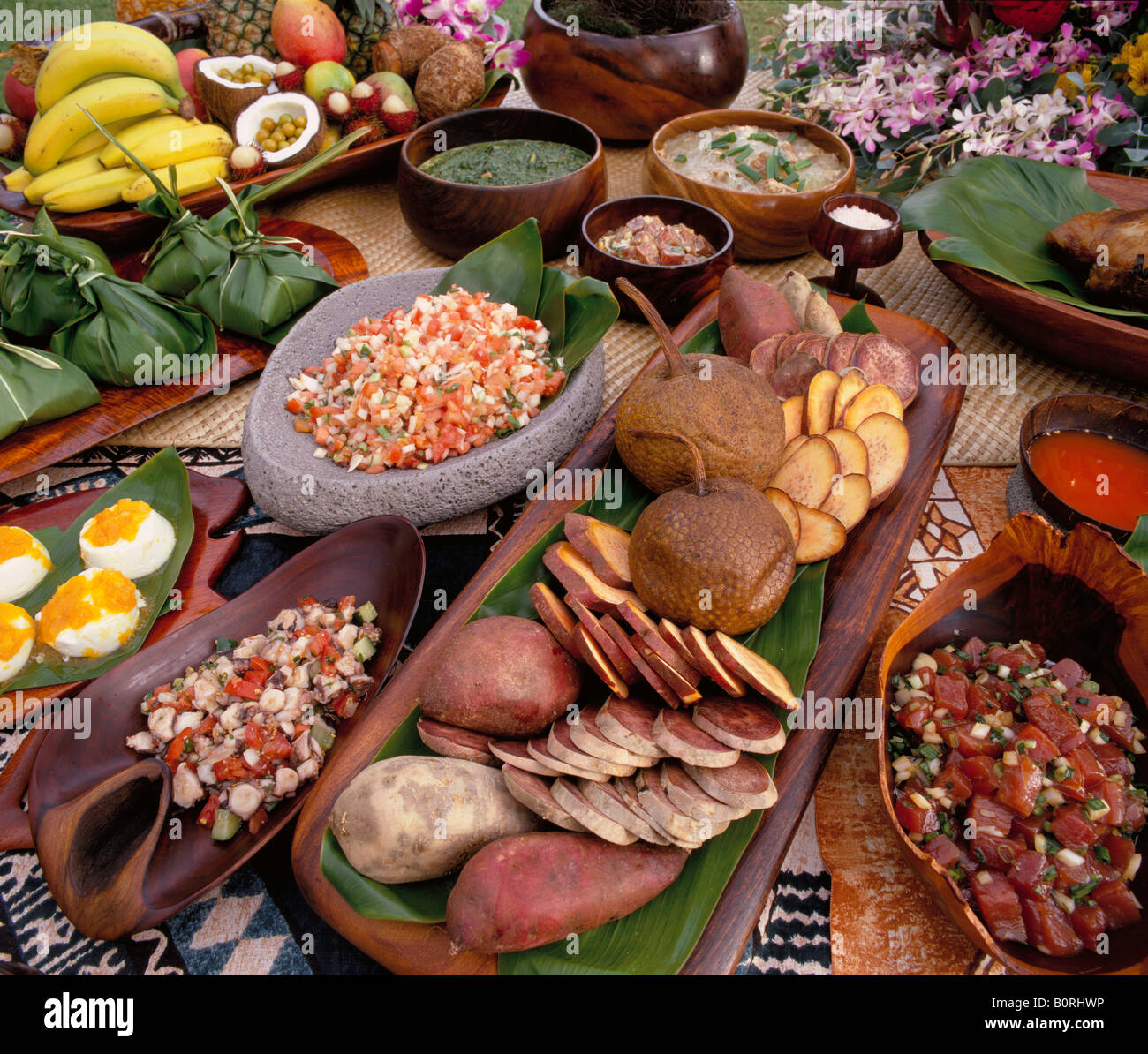 Hawaiian Luau Hawaii USA Stock Photo - Alamy