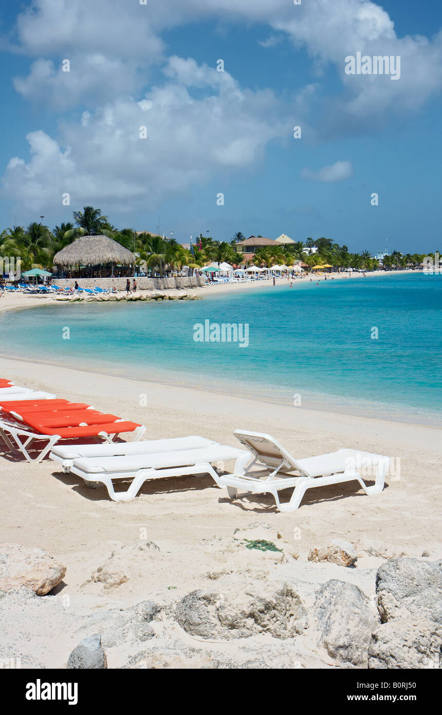 Kontiki Beach, Curacao, Netherlands Antilles Stock Photo