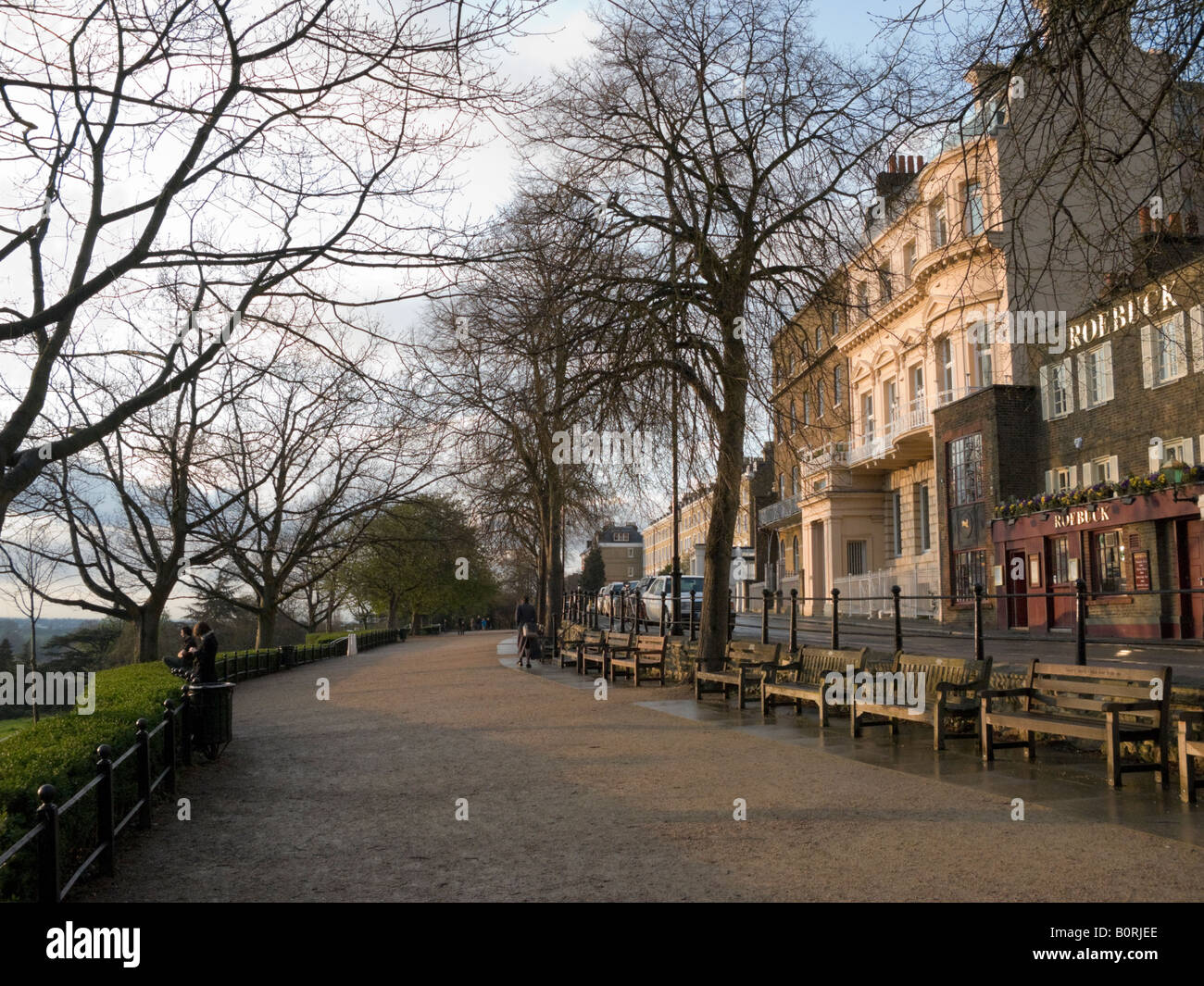 Richmond Hill Terrace on Richmond Hill. Surrey. UK Stock Photo Alamy