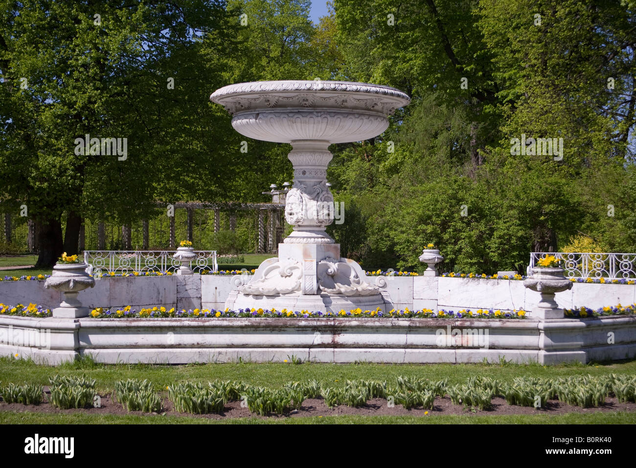 Tsarskoe Selo Catherine Park Pushkin Stock Photo