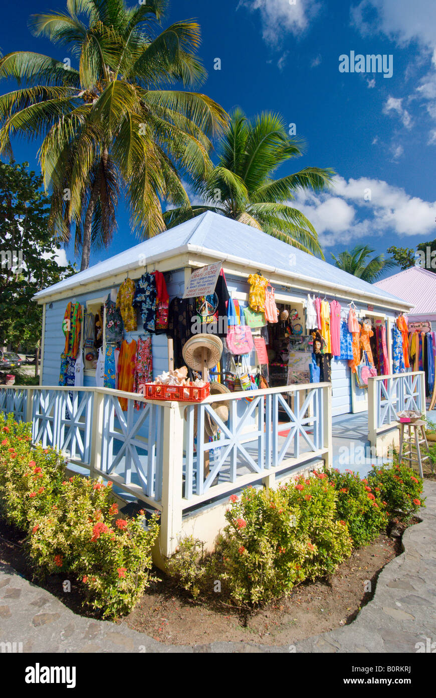 Tourist craft and gift shops in Road Town Tortola British Virgin Islands  Stock Photo - Alamy