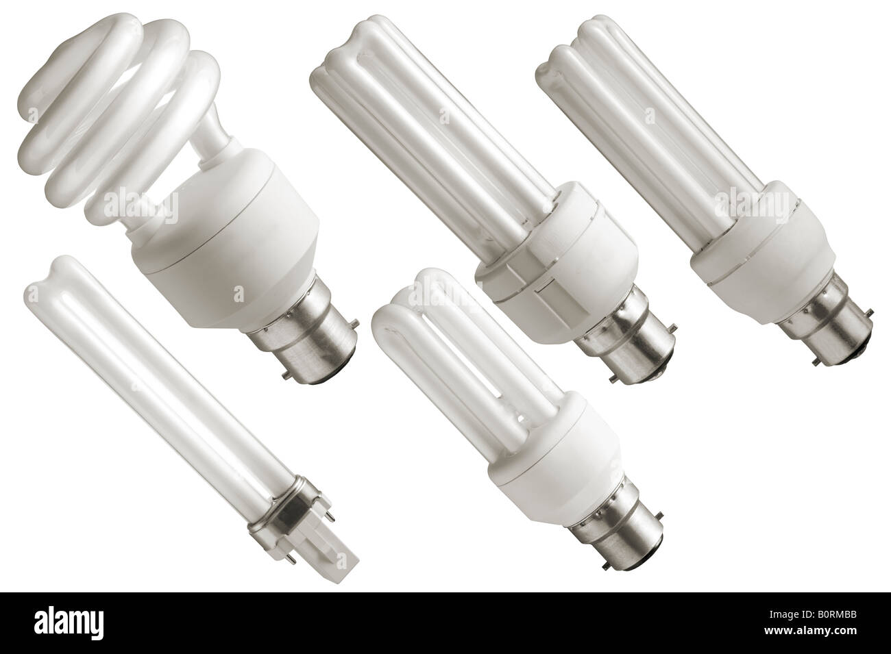 old fashioned energy saving light bulbs Stock Photo Alamy