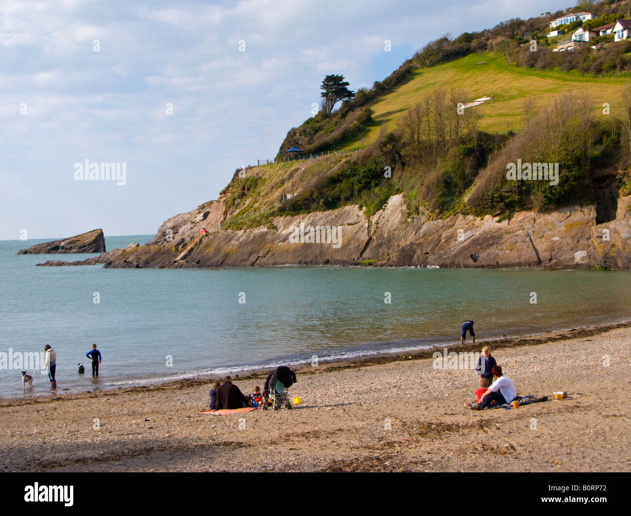 The beach at Combe Martin North Devon UK Stock Photo Alamy