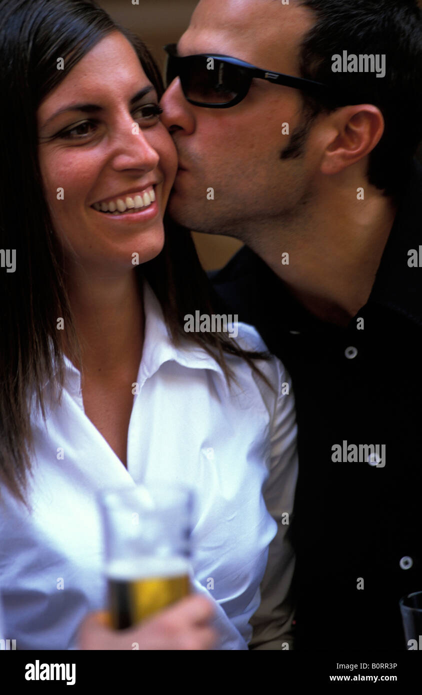 Sevilla a Spanish couple in love Stock Photo Alamy