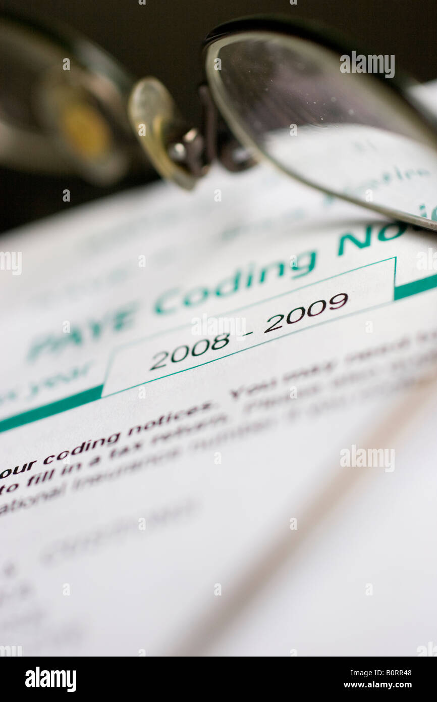 paye-notice-coding-2008-2009-pay-as-you-earn-tax-coding-uk-united