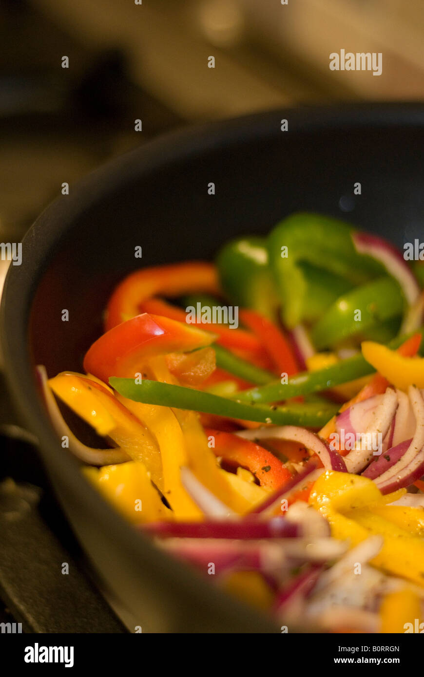 A colourful mixed vegetable stir fry Stock Photo - Alamy