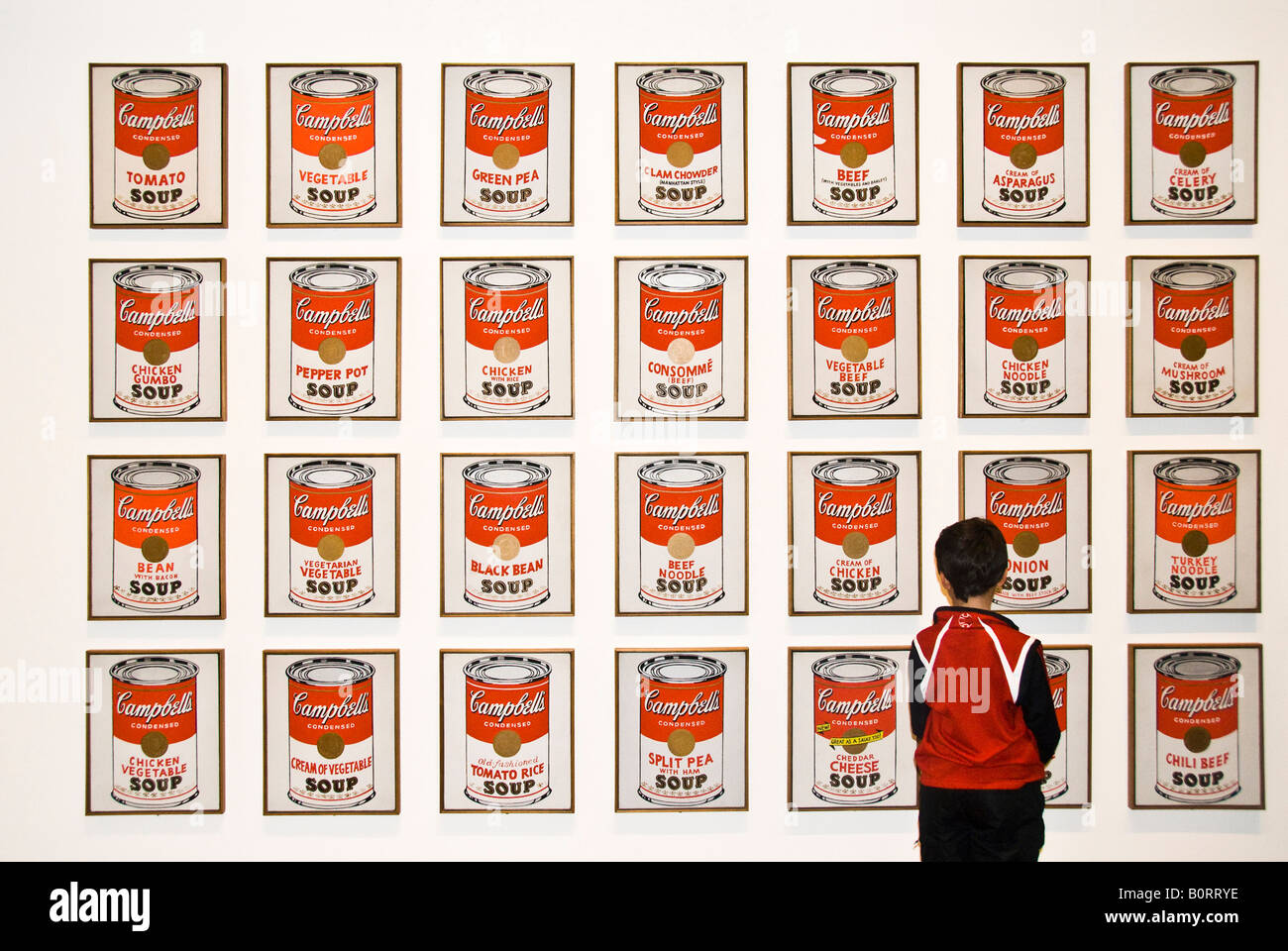 Andy Warhol Campbell Soup Stock Photo