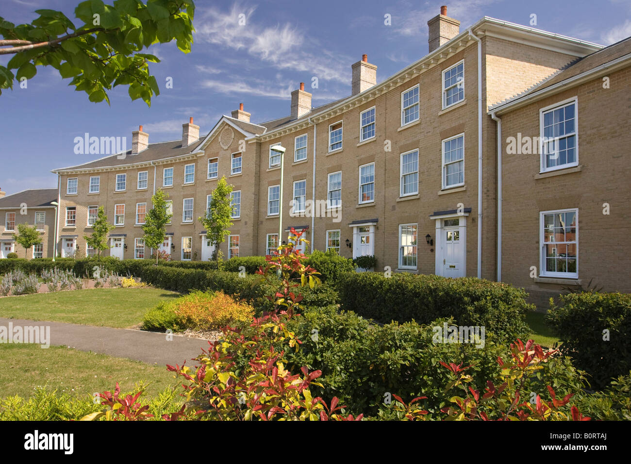 flats in house in Daisy Avenue in Bury St Edmunds Suffolk UK Stock