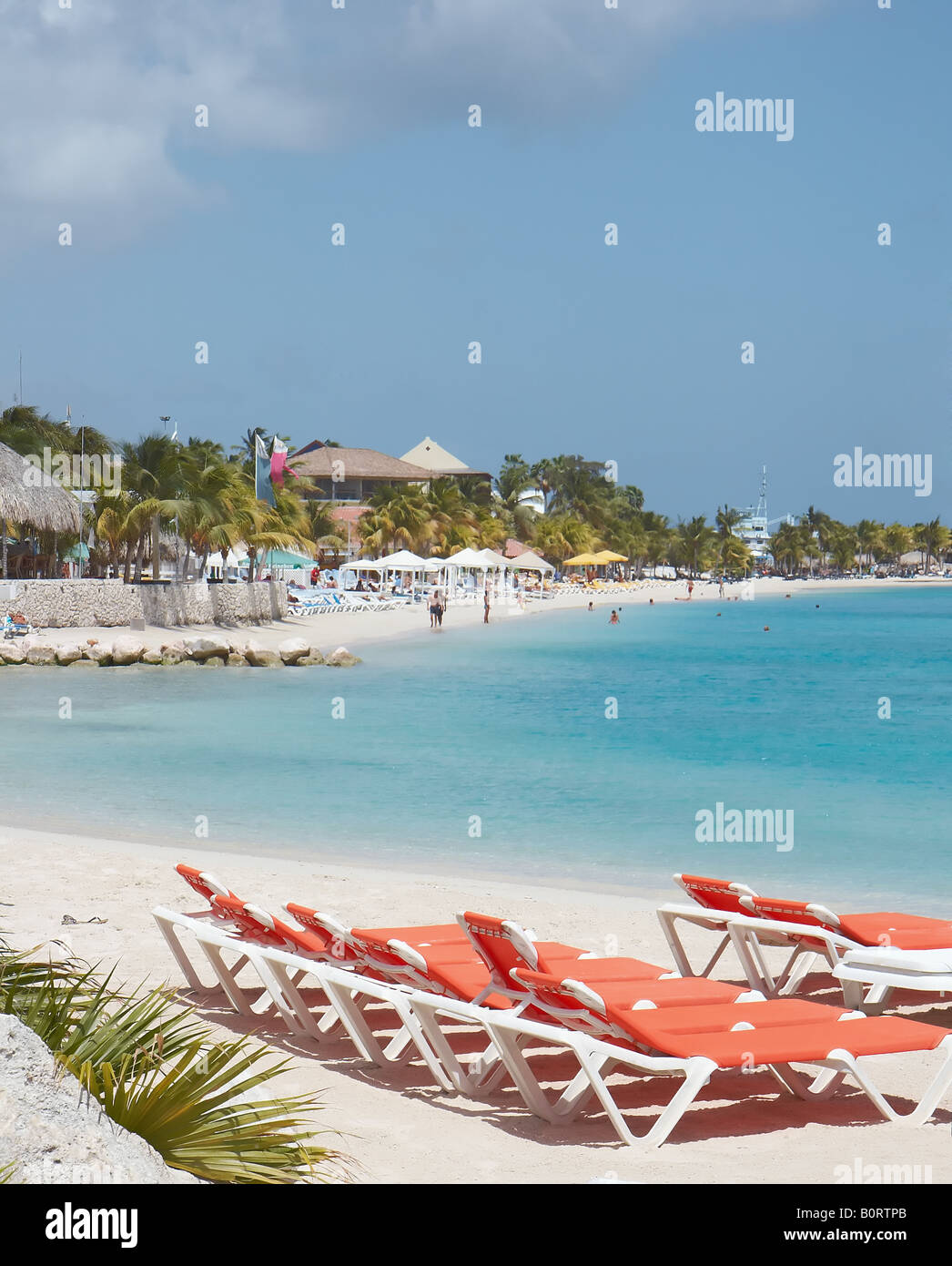 Kontiki Beach, Curacao, Netherlands Antilles Stock Photo