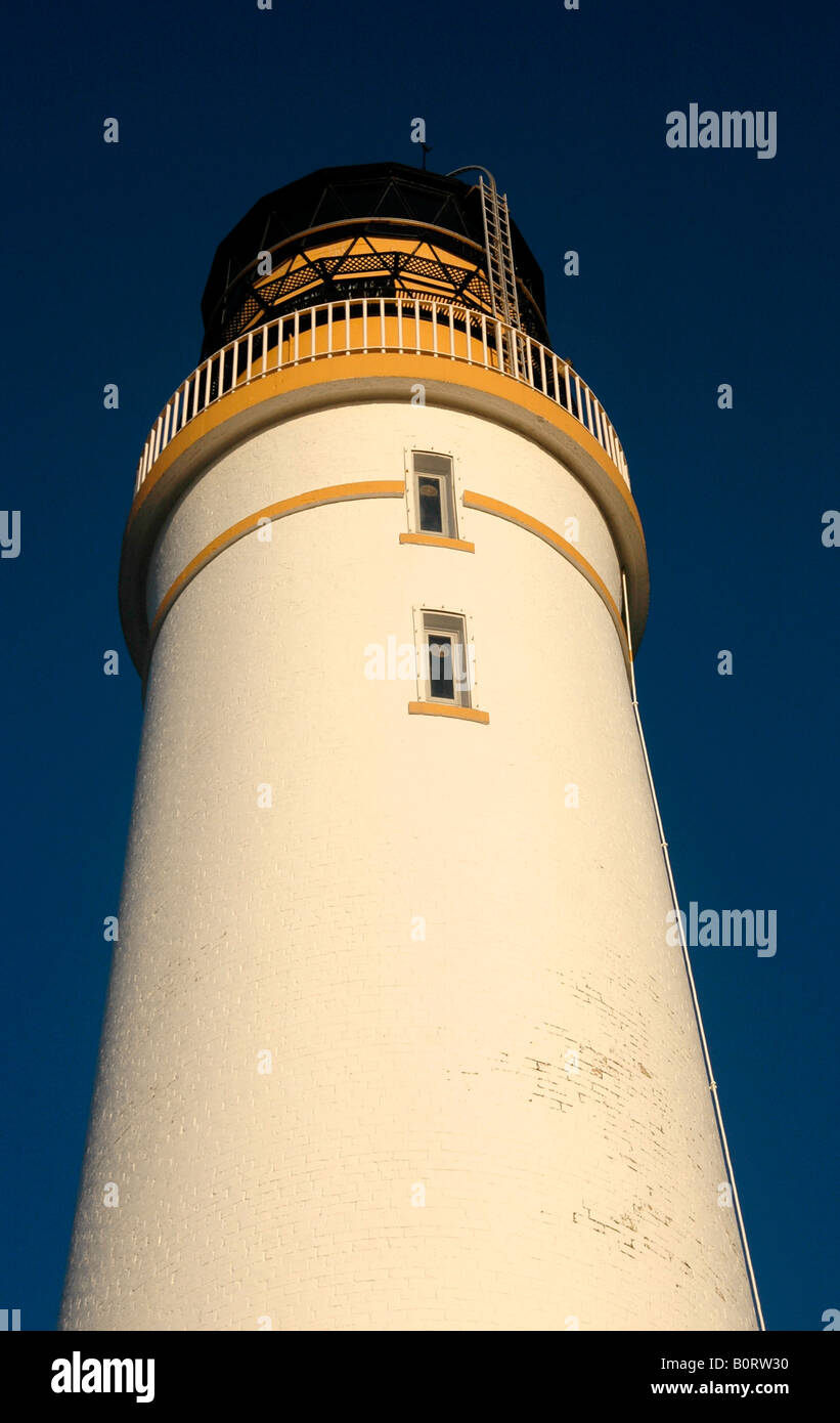 The Scurdie Ness Lighthouse, Ferryden, near Montrose. Stock Photo