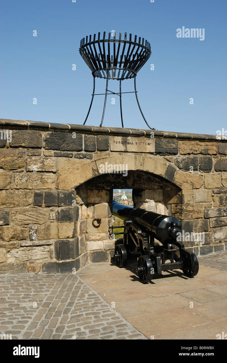 Battery, Edinburgh Castle Stock Photo Alamy