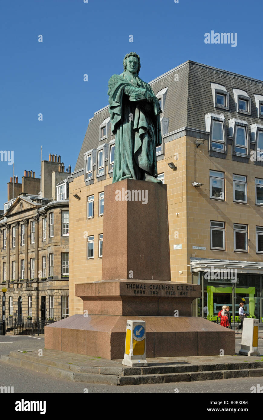 Thomas Chalmers statue, Street, Edinburgh Stock Photo Alamy
