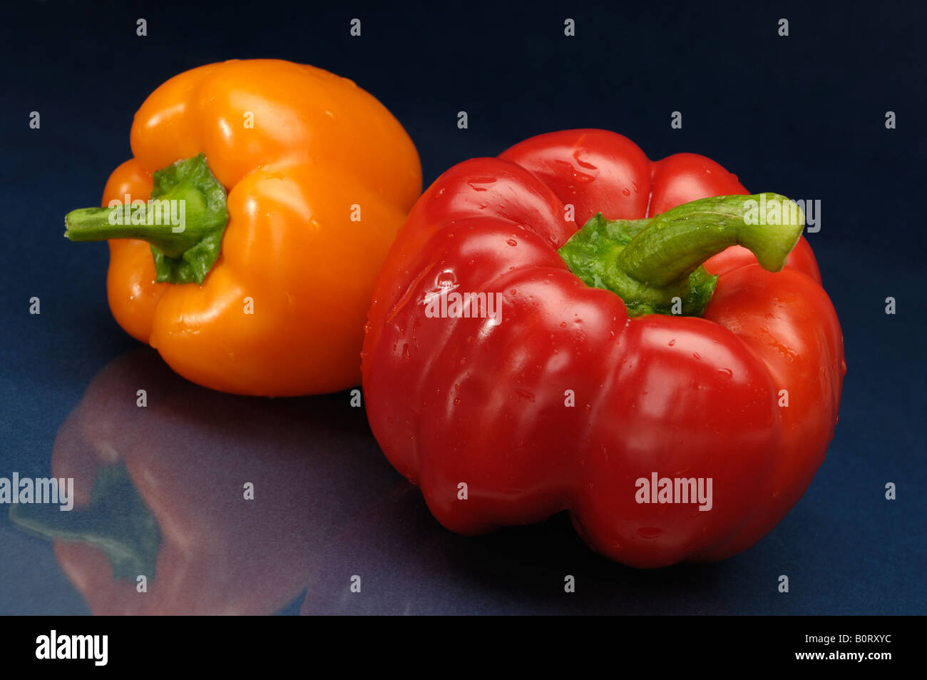 Colorful bell peppers Stock Photo