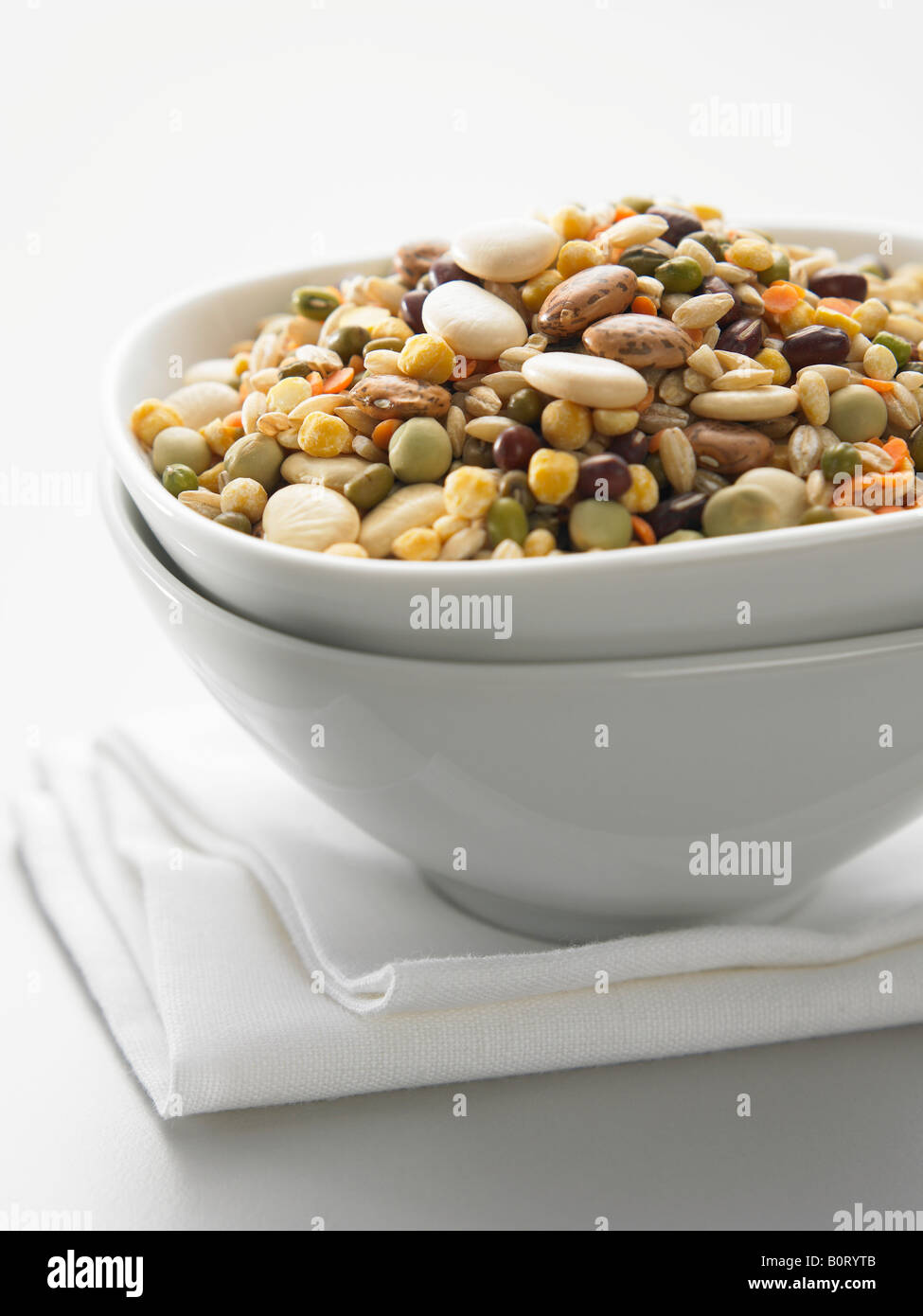 a bowl of mixed dried beans Stock Photo Alamy