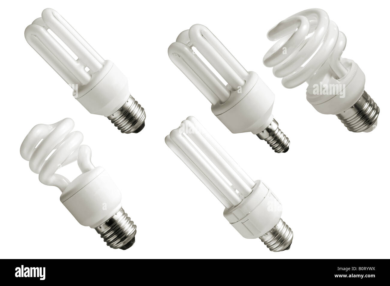 old fashioned energy saving light bulbs Stock Photo - Alamy
