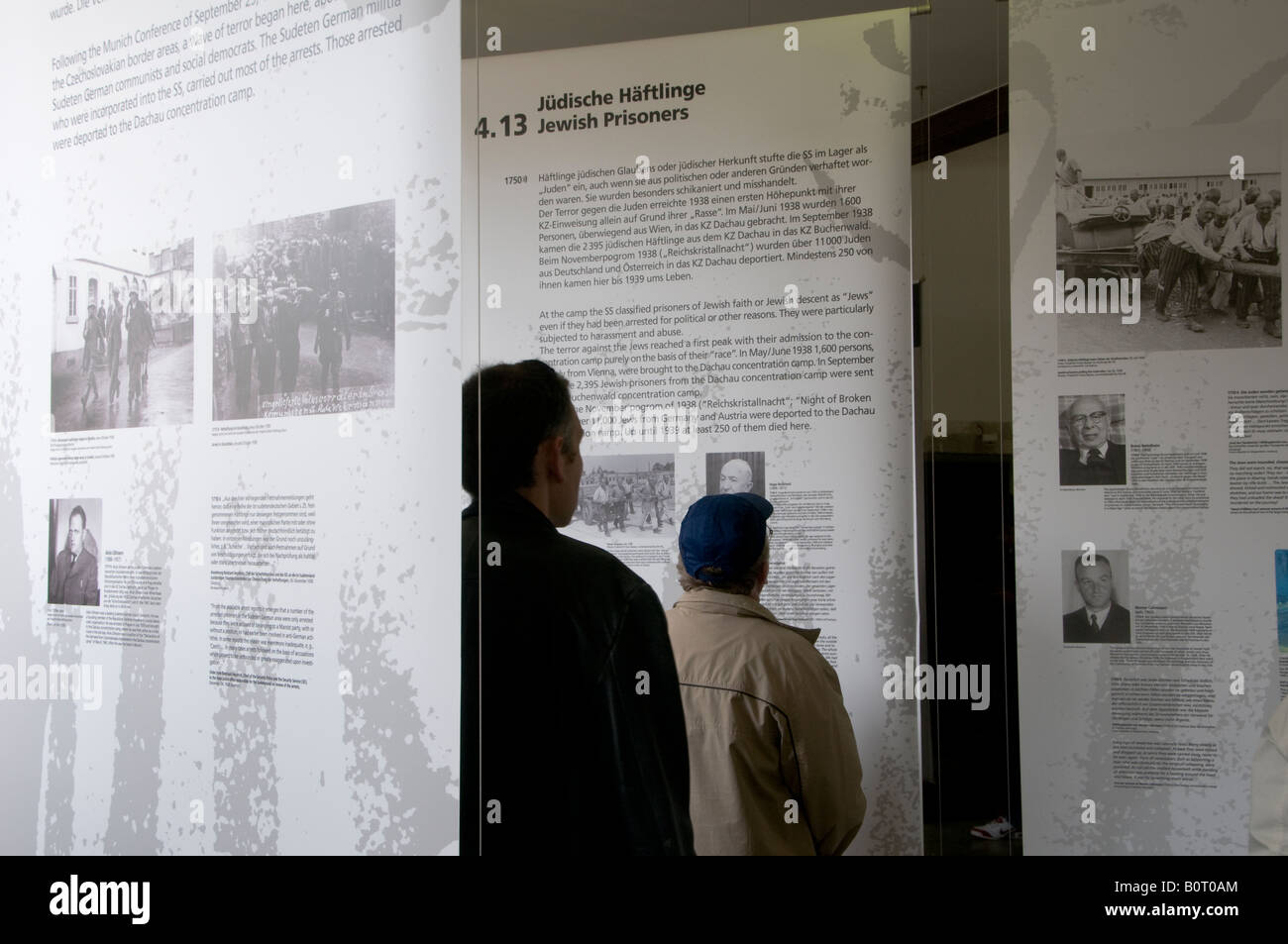 Museum inside Dachau concentration camp, Bavaria, Germany Stock Photo