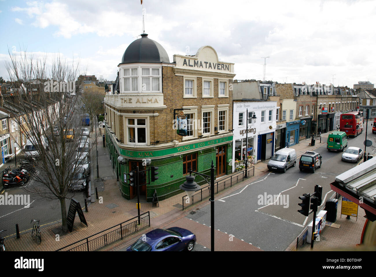 The Alma Tavern on Old York Road in The Tonsleys, Wandsworth, London