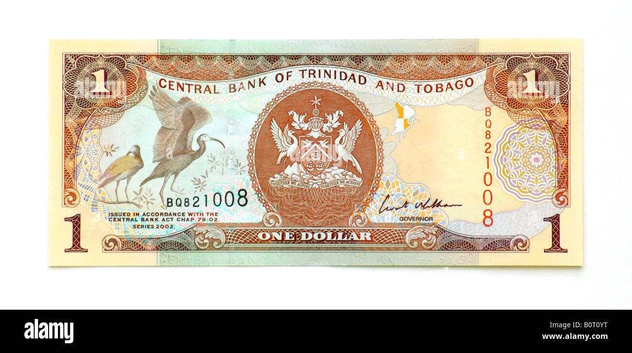 Trinidad and Tobago 2 Dollar bank note Stock Photo Alamy