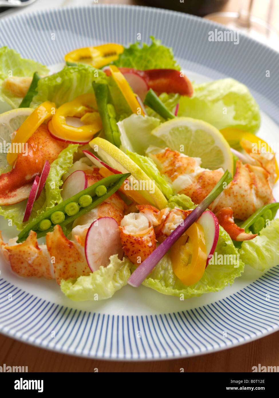 Lobster salad gourmet seafood editorial food Stock Photo Alamy
