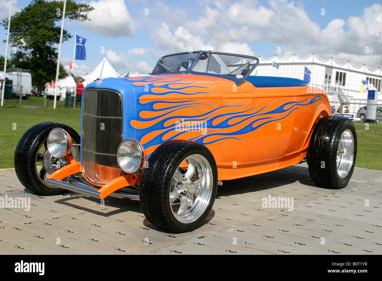 1932 Ford Roadster Chevrolet V8 5.7 litre at Goodwood Festival of Speed, Sussex, UK. Stock Photo