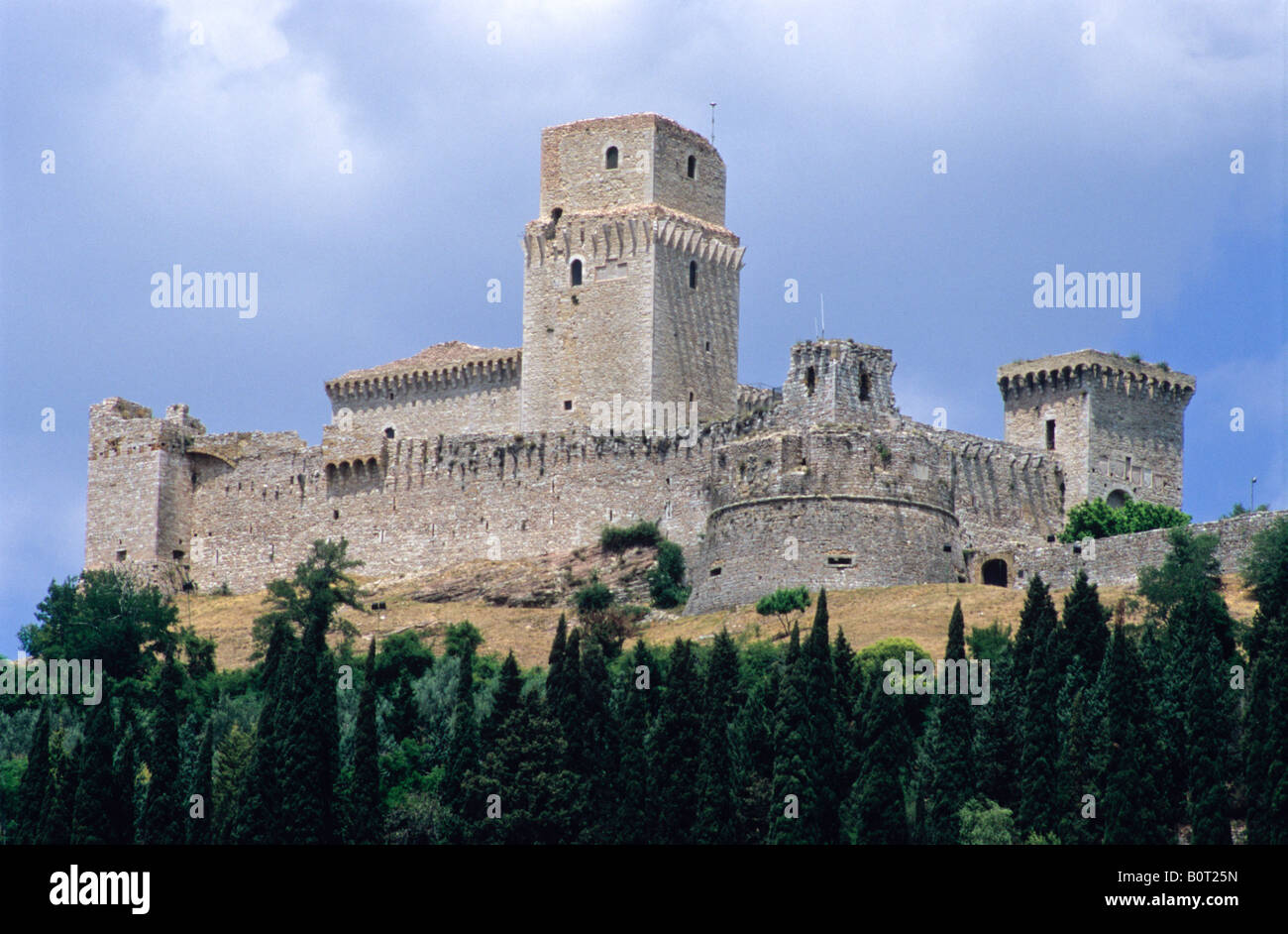 Perugia Rocca rocca maggiore, assisi, province of perugia, umbria, italy Stock Photo ...