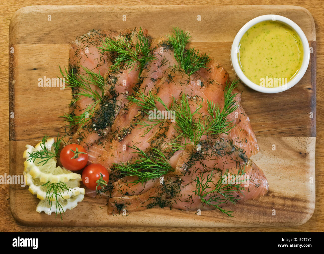 Gravad lax Cured Salmon Scandinavia Food Stock Photo Alamy