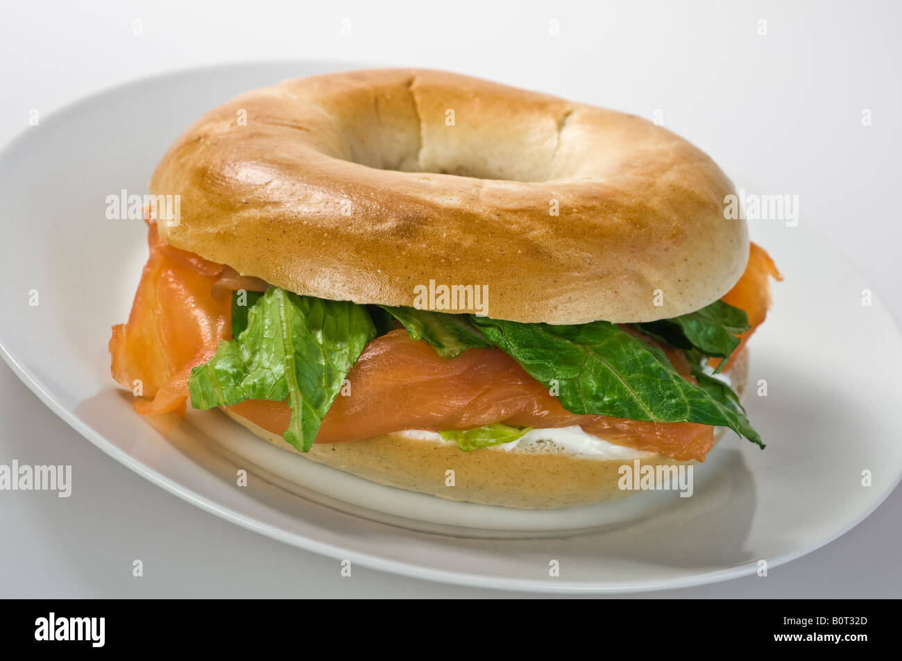 Lox and bagel Smoked salmon bagel Stock Photo Alamy