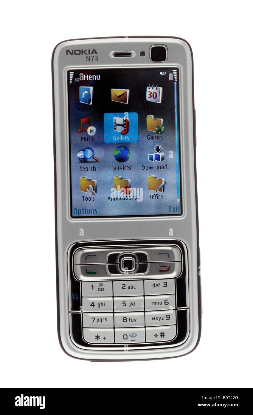 Nokia N73 Mobile Telephone Stock Photo