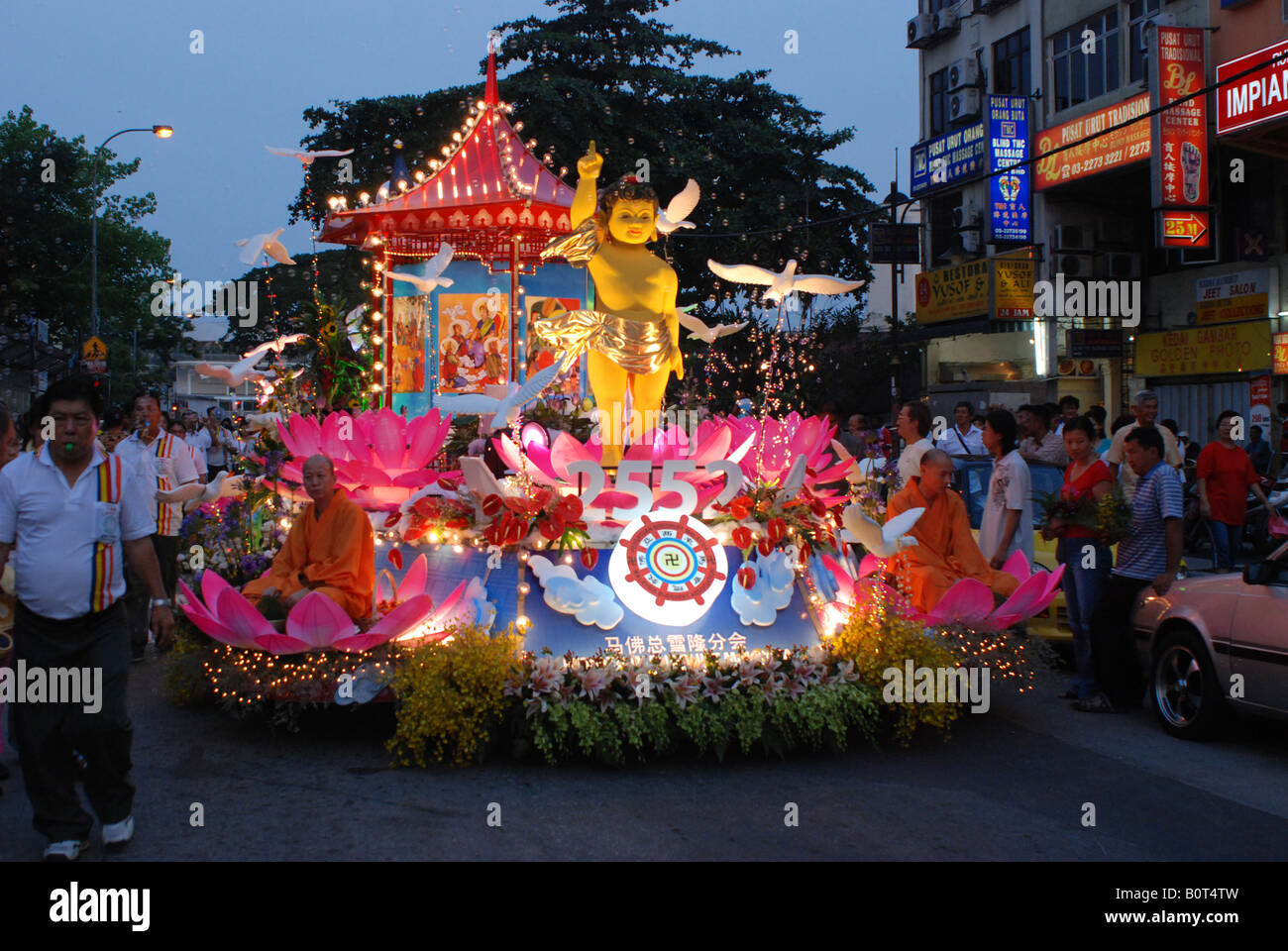 Wesak religious float procession Stock Photo Alamy