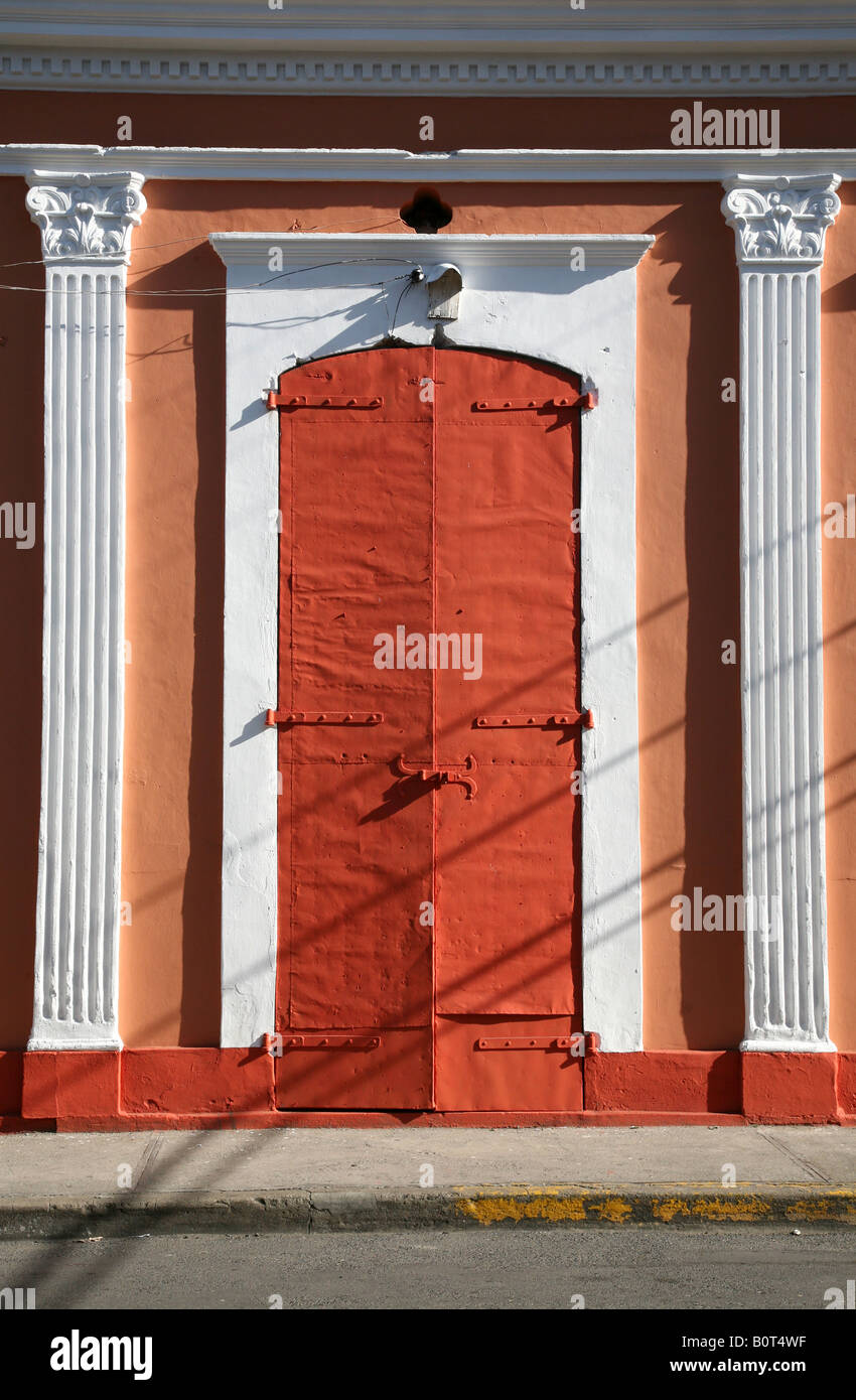 Colonial building in La Vega near Santiago, Dominican Republic Stock