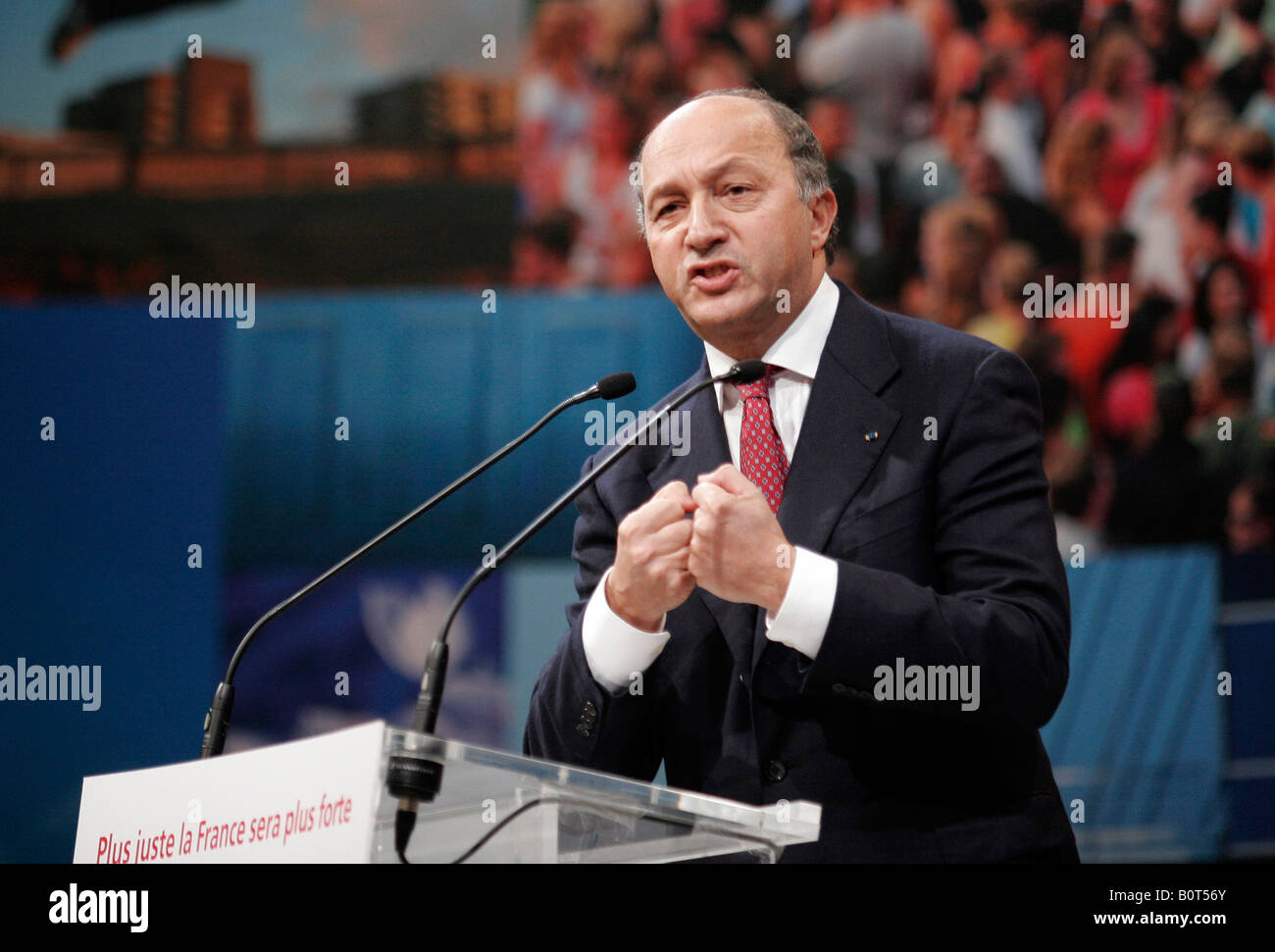 Laurent Fabius Ex Prime Minister Speaking At A Political Meeting In ...