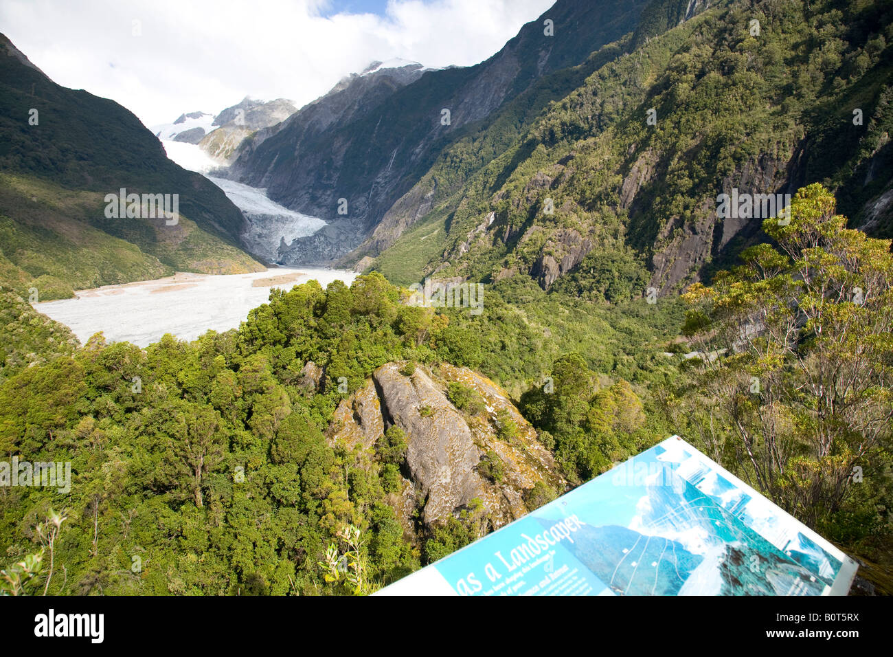 Franz Josef Glacier, south island,new zealand Stock Photo