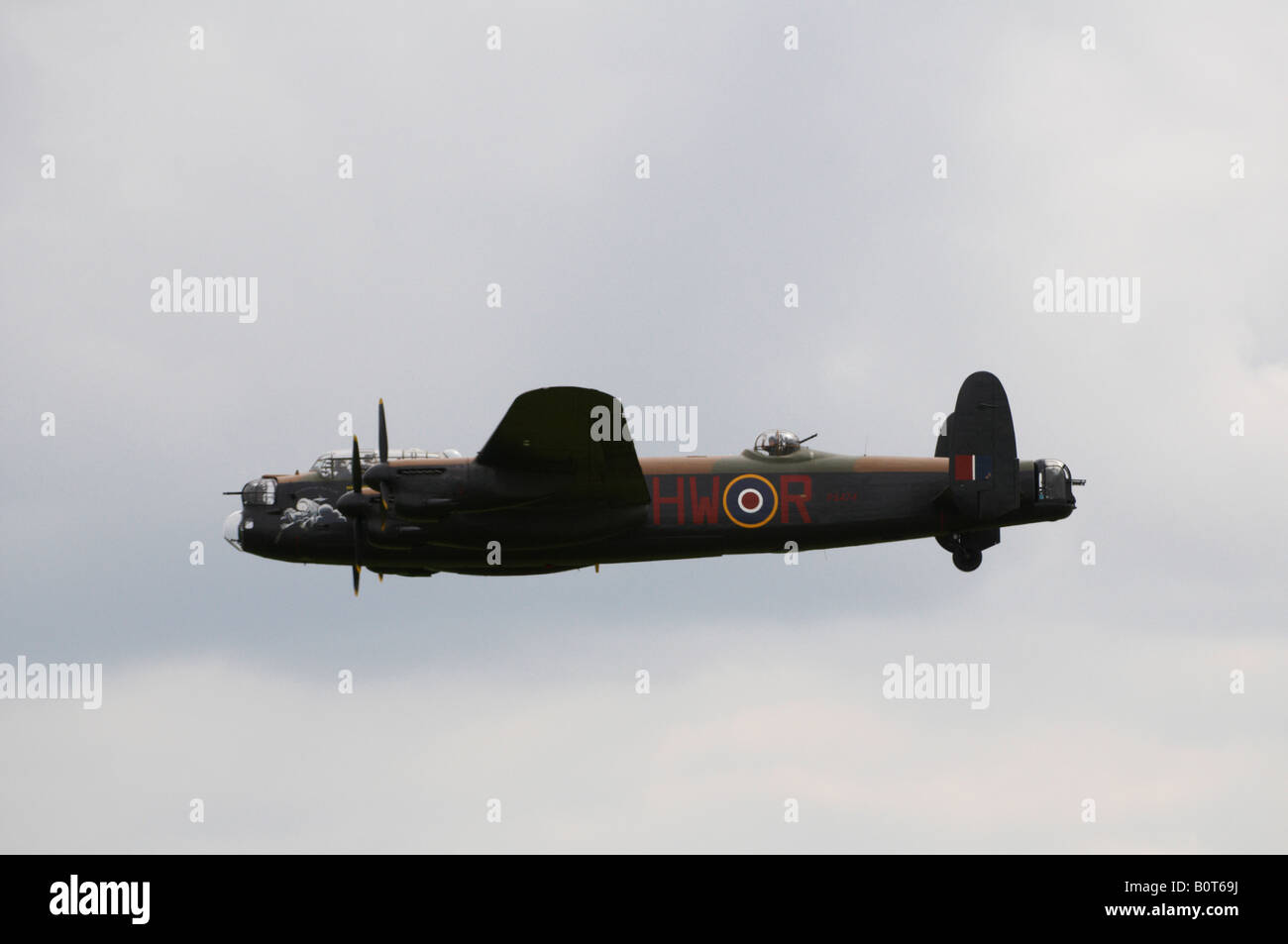 Avro Lancaster Battle Of Britain Memorial Flight Duxford Spring Air Show 2008 Stock Photo