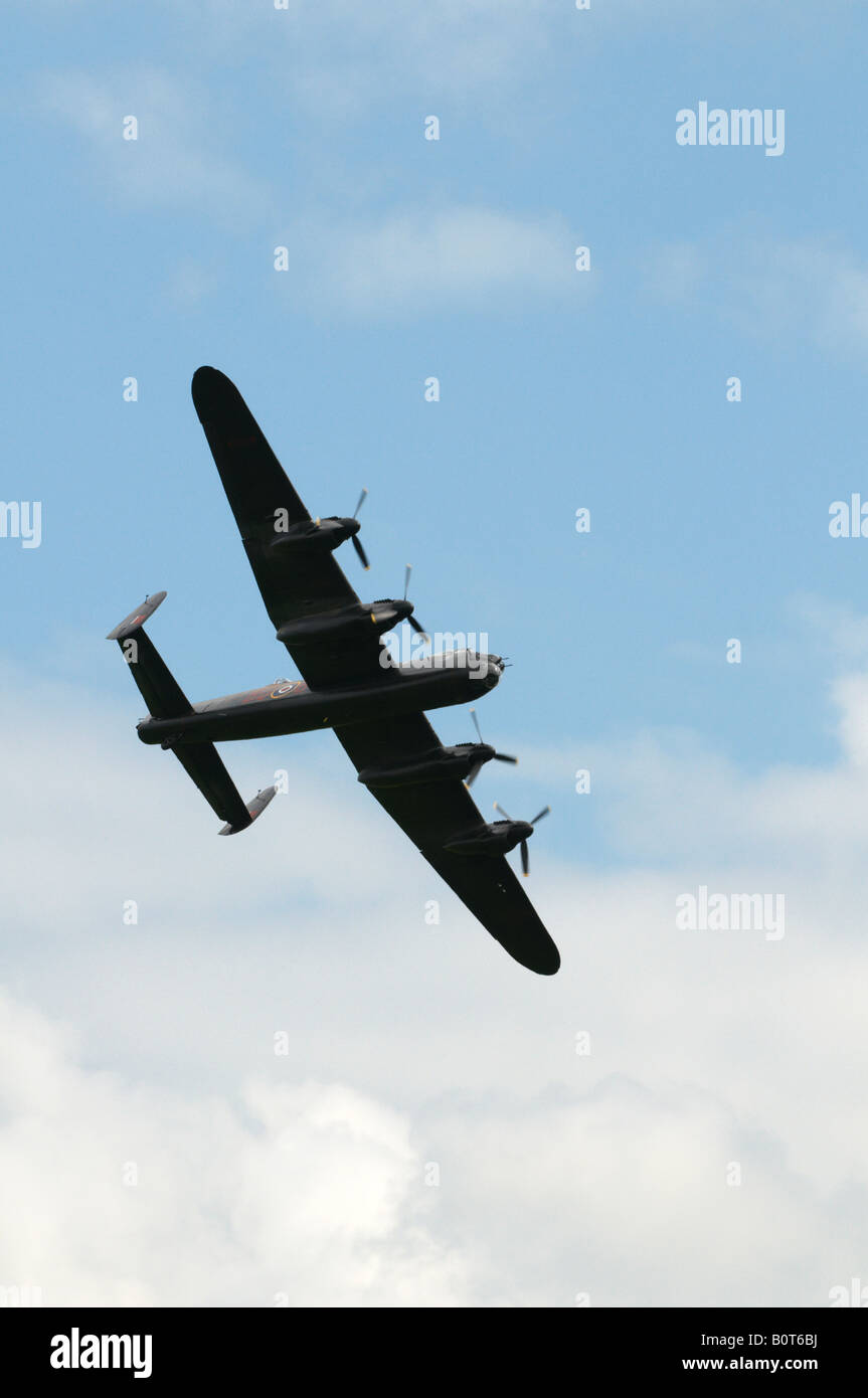 Battle of Britain Memorial Flight Lancaster Duxford Spring Air Show 2008 Stock Photo