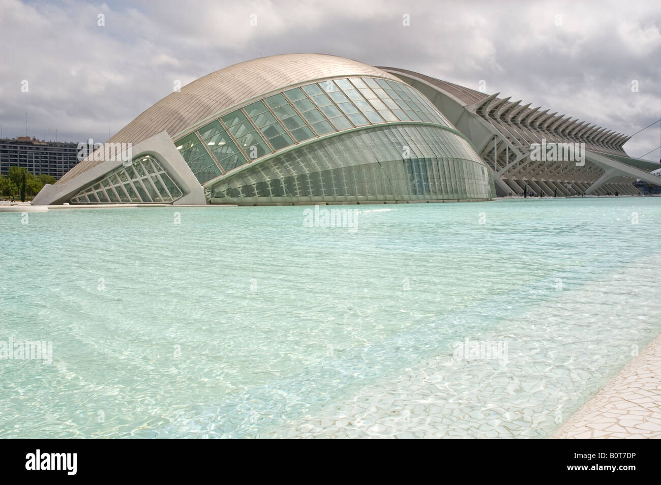 L'Hemisfèric the distinctive eye shaped construction designed by