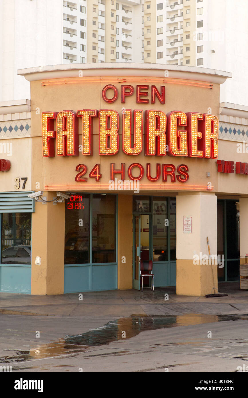 Fatburger Diner in Las Vegas Nevada USA Stock Photo Alamy