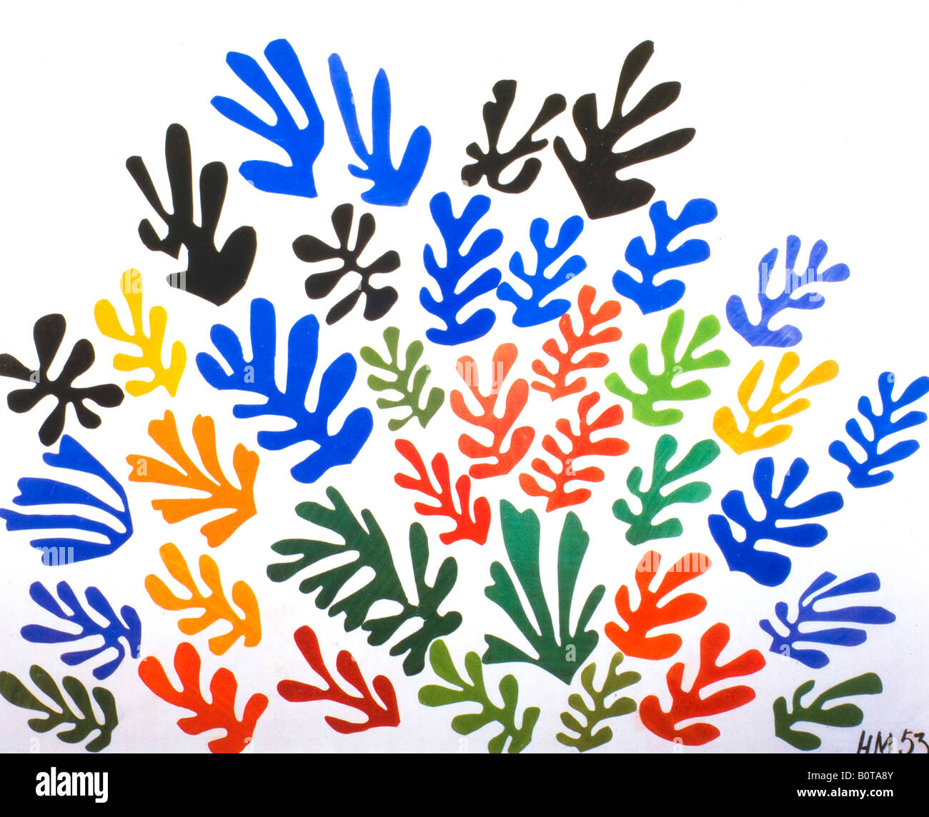 Spray of Leaves by Henri Matisse 1953 Stock Photo - Alamy