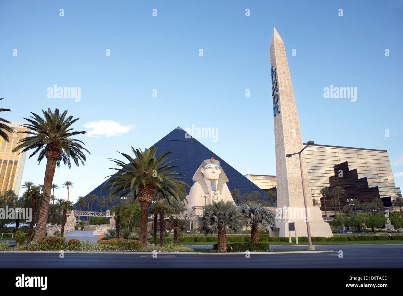 View of Luxor Hotel Casino in Las Vegas Nevada USA Stock Photo - Alamy